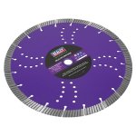 Sealey Dry/Wet Use Multipurpose Cutting Diamond Blade 300mm