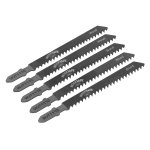 Sealey Jigsaw Blade Soft for Wood & Plastics 75mm 9tpi - Pack of 5