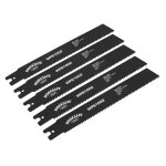 Sealey Worksafe® Pipe Saw Blade 200 x 25 x 1.7mm 8tpi - Pack of 5