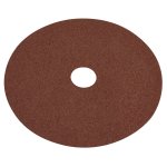 Sealey Worksafe® 100mm Fibre Backed Sanding Disc 40Grit - Pack of 25