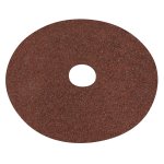 Sealey Worksafe® 125mm Fibre Backed Sanding Disc 24Grit - Pack of 25