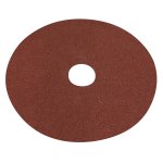 Sealey Worksafe® 125mm Fibre Backed Sanding Disc 40Grit - Pack of 25