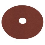 Sealey Worksafe® 125mm Fibre Backed Sanding Disc 60Grit - Pack of 25