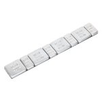 Sealey Zinc Plated Steel Adhesive Wheel Weight 5/10g Strip of 8 - Pack of 100