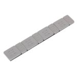 Sealey Plastic Coated Zinc Plated Adhesive Wheel Weight 5/10g Strip of 8 (4 x Each Weight) - Pack of 100