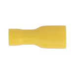 Sealey Fully Insulated Female Terminal 6.3mm, Yellow - Pack of 100