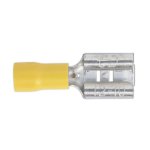 Sealey Push-On Female Terminal 9.5mm, Yellow - Pack of 100