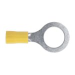 Sealey Easy-Entry Ring Terminal 13mm (1/2"), Yellow - Pack of 100