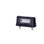 Durite - Lamp Number Plate LED 12/24 volt Black  - 0-453-80