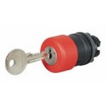 Durite - Push Button Latching with Key Release Red  - 0-657-38