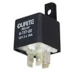 Durite - Relay Mini Make/Break Double Contact 2 x 25 amp 12 volt  - 0-727-22