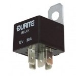 Durite - Relay Mini Make/Break Twin Terminal 40 amp 12 volt Bag of 10 - 0-727-56