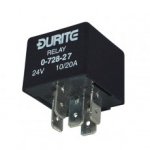 Durite - Relay Mini Change Over Sealed 10/20 amp 24 volt + Resistor  - 0-728-27