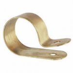 Durite - Clip Cable 25mm Diameter Brass Pack of 25 - 0-003-59