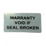 Durite - Tamper Seal Label "TAMPER SEAL  VOID IF REMOVED" Pk.10 - 0-776-63