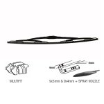 Durite - CV Wiper Blade 24" 600mm with Washer Nozzle, Hook - 0-896-04