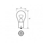 Durite - LED Bulb 24V White BA15S  - L-002-41W