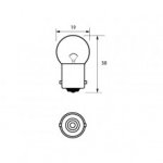 Durite - Bulb 12V 5W BA15S  - 7-002-07