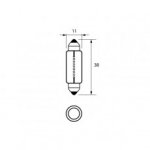 Durite - Bulb 12V 5W FESTOON 11x38mm  - 7-002-39