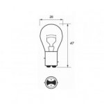 Durite - Bulb 12V 21/5W BAY15D  - 7-003-80