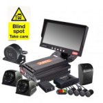 - 3 Cam DVR Blind Spot Kit Kit, 7" Monitor  - 0-774-43