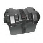 Durite - Battery Box Small. Black Plastic with Lid  - 0-087-40