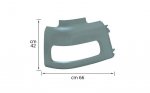 HEADLAMP HOUSING RH GREY - DCF106G