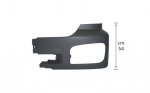 BUMPER CORNER LH (54cm) - MAX107