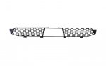 CENTRE BUMPER GRILLE MESH WITH HOLE - S6S216