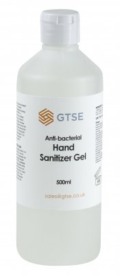 GTSE 500ml Hand Sanitiser Gel - 65% Alcohol Content - GTSE-HS500