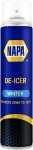 Napa De-Icer Spray  - 600ml Aerosol With FREE Squeegee Ice Scraper