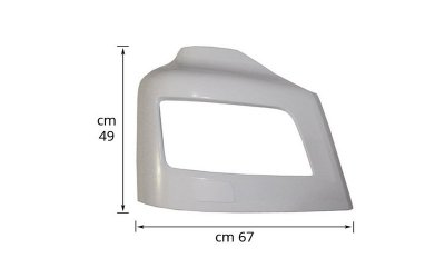 HEADLIGHT PANEL RH WITH WIPER CAP - PRIMER - M6S104