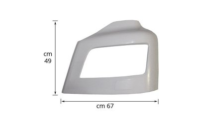 HEADLIGHT PANEL LH WITH WIPER CAP - PRIMER - M6S105