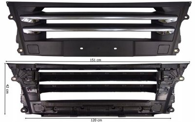 BUMPER GRILLE (WITHOUT CHROME) - M6X191