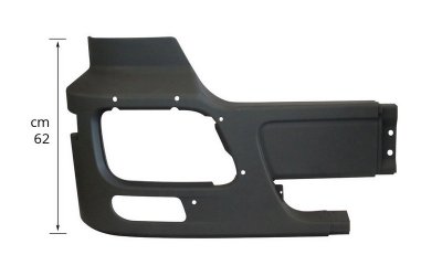 SIDE BUMPER RH GREY WITH FOG HOLE - MP2186