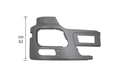 SIDE BUMPER RH GREY WITH FOG HOLE WITH AIR INLET - MP3186