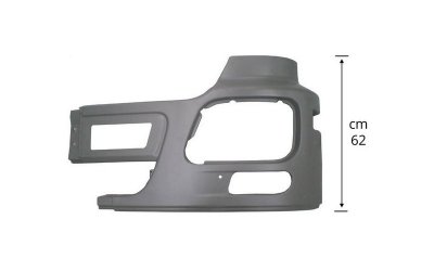 SIDE BUMPER LH GREY WITH FOGHOLE WITH AIR INLET - MP3187