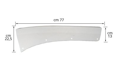 MUDGUARD TRIM LH (WITH HOLES) - MP4363WH