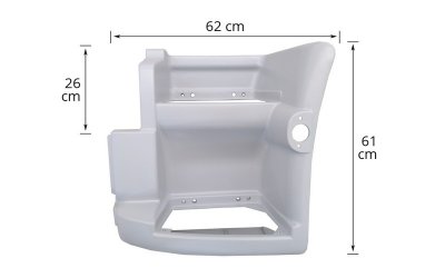 FOOTBOARD LH WITH REPEATER LAMP HOLE - RMD357