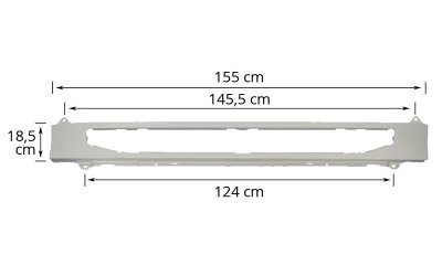 CENTRE GRILLE PANEL (WHITE) - SR9216CW