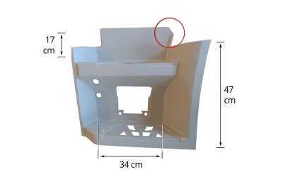 FOOTSTEP LOWER LH PRIMER - ACTROS MP4 - MB1277