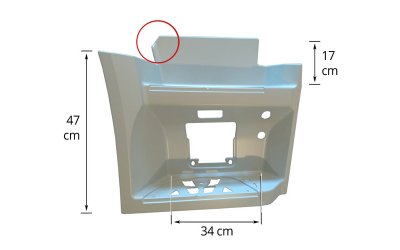 FOOTSTEP LOWER RH PRIMER - ACTROS MP4 - MB1278