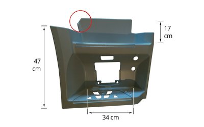 FOOTSTEP LOWER RH GREY - ACTROS MP4 - MB1278G