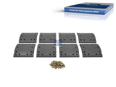 DT Spare Parts - Drum brake lining kit - 10.23001