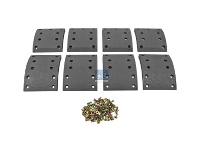 DT Spare Parts - Drum brake lining kit - 4.91456