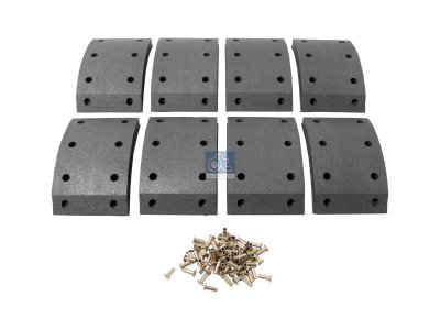 DT Spare Parts - Drum brake lining kit - 1.35051