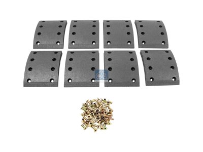 DT Spare Parts - Drum brake lining kit - 4.91545