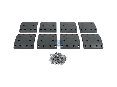 DT Spare Parts - Drum brake lining kit - 7.92427