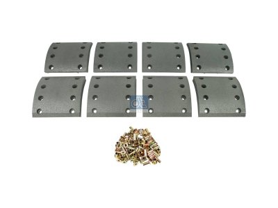 DT Spare Parts - Drum brake lining kit - 10.13007