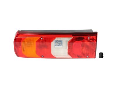 DT Spare Parts - Tail lamp, left, with license plate lamp 24 V, P21W, R5W - 4.68067